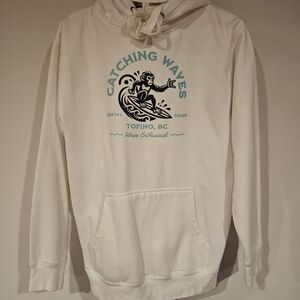 White TOFINO Catching Waves Hoodie